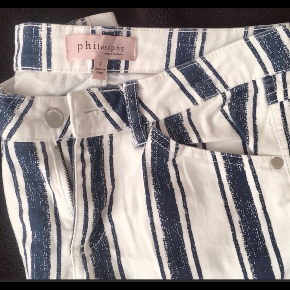 Philosophy stripped pants. Make me an offer!